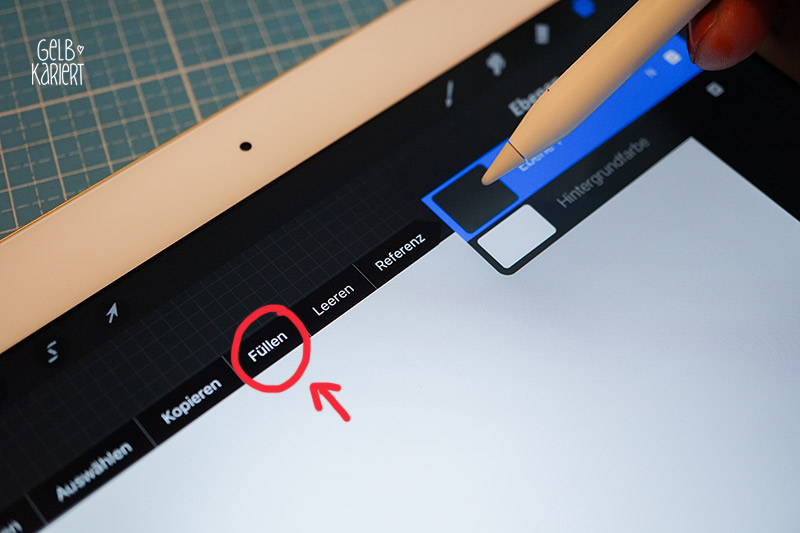 IPad Tutorial zum Star Wars Day Lettering radieren mit Procreate