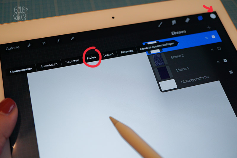 IPad Tutorial zum Star Wars Day Lettering radieren mit Procreate