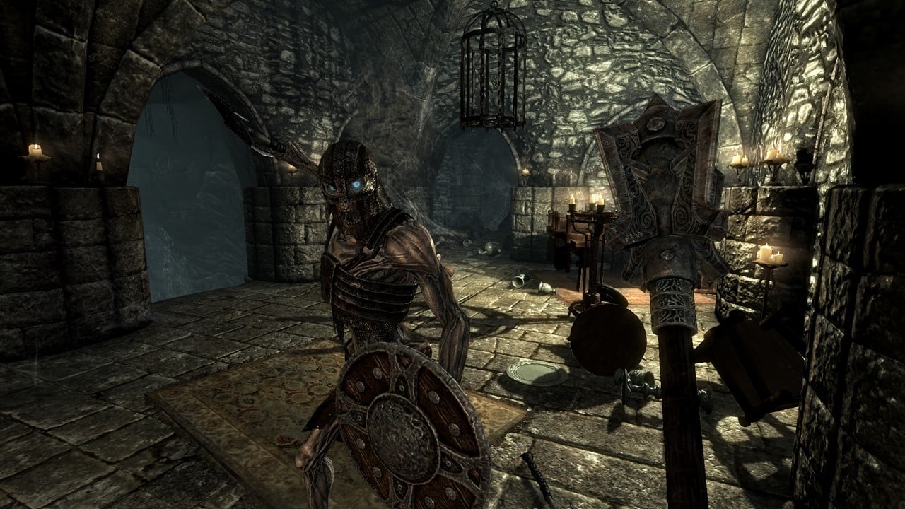 Anyone else think the tombs/dungeons/caves looked more convincing in Oblivion than Skyrim? IGN
