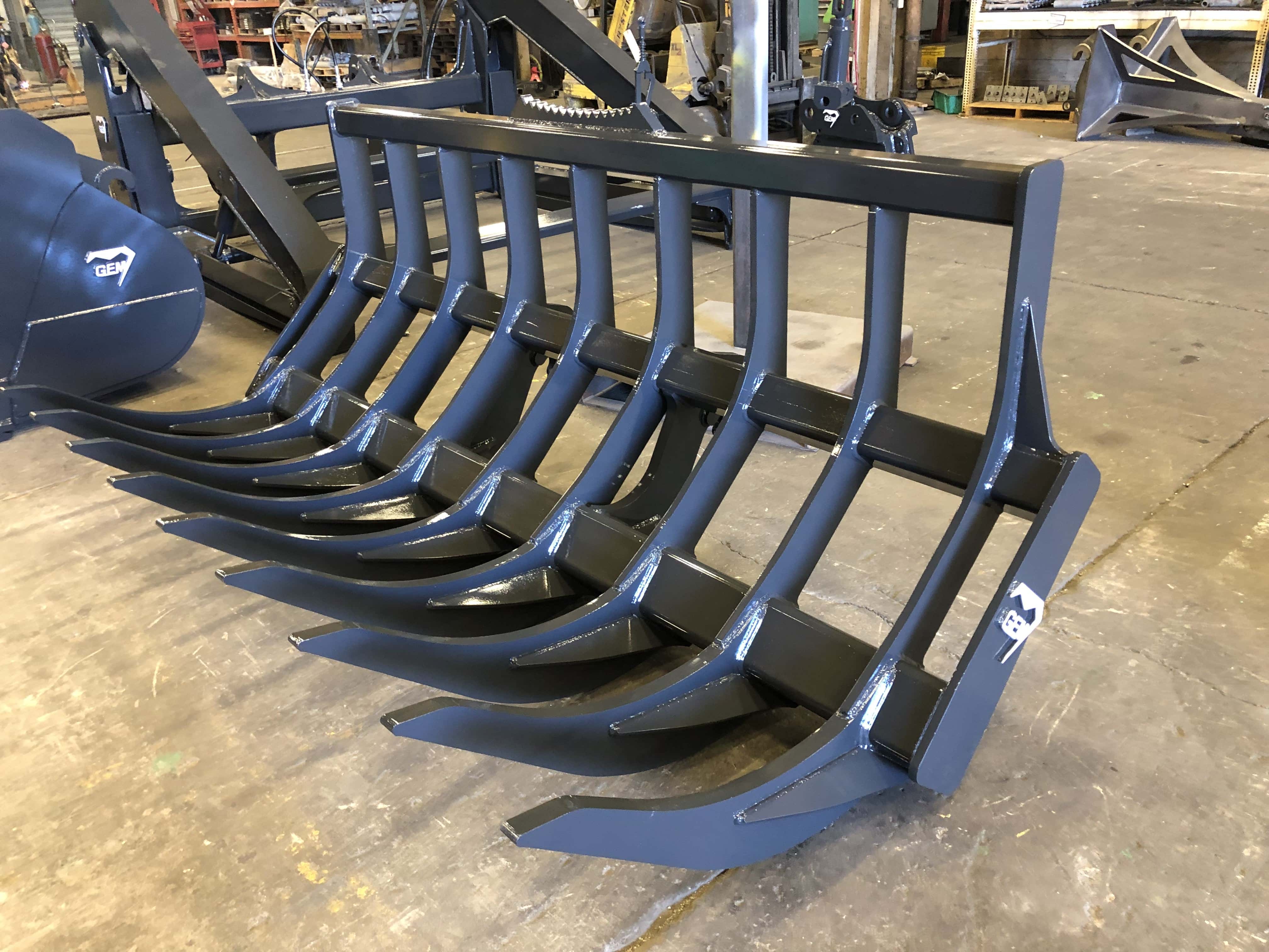 Loader Rakes/Stacking Rakes for Wheel Loaders GEM Attachments