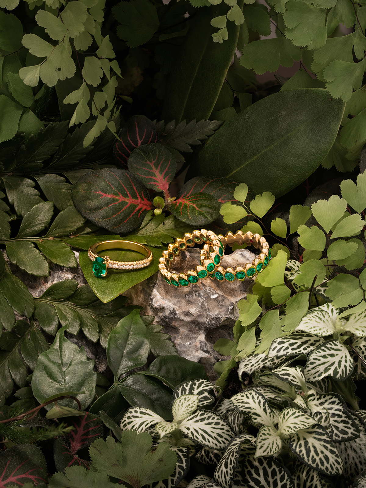 Faberge x Gemfields Colours of Love Yellow Gold Oval Emerald Fluted