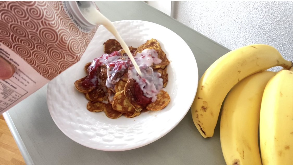 Banana Pancake Cereal Gem Framboise