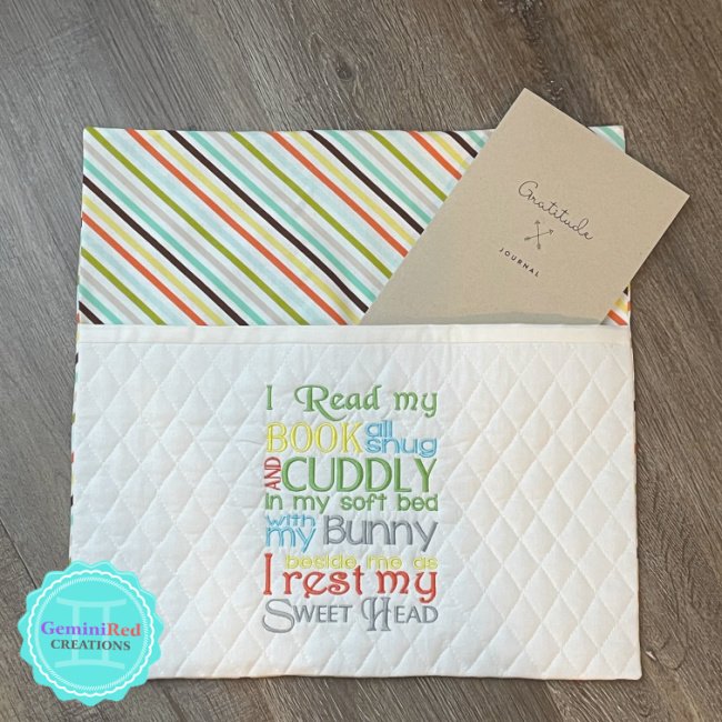 Reading in Bed Book Pillow Cover {Ready to Ship} GeminiRed Creations