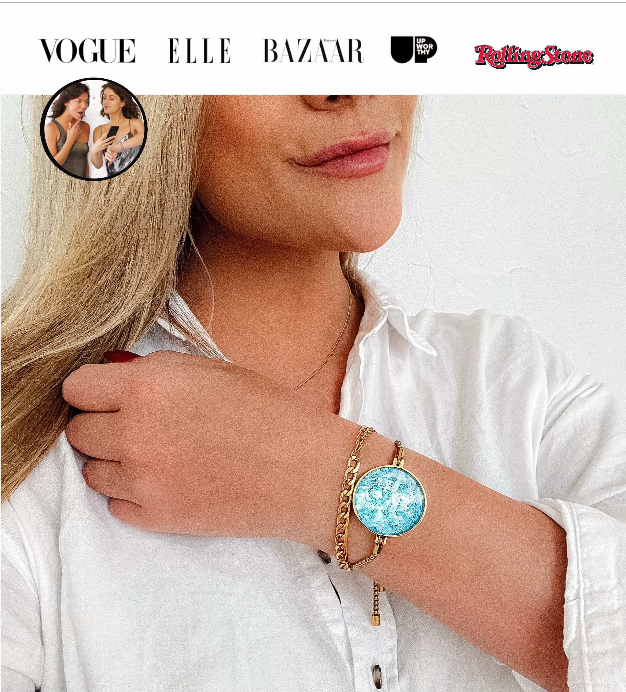 Augmented Reality Bracelet 14k Gold Gem Joy