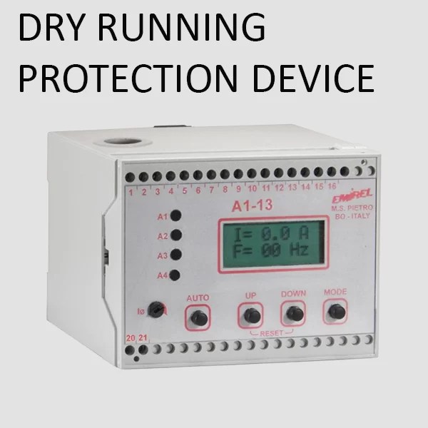 Dry running protection device useful for pumps GemmeCotti