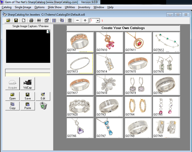 SharpCatalog For Jewelers Gem of the Net