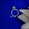 2.00 Ct Colorless VVS1 Pear Cut Halo Moissanite Engagement Ring 14KT White Gold