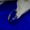 1.00 Ct Colorless VVS1 Princess Cut Moissanite Engagement Ring 925 Sterling Silver 1.00 Ct Colorless VVS1 Princess Cut Moissanite Engagement Ring 925 Sterling Silver