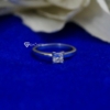 1.00 Ct Colorless VVS1 Princess Cut Moissanite Engagement Ring 925 Sterling Silver 1.00 Ct Colorless VVS1 Princess Cut Moissanite Engagement Ring 925 Sterling Silver