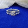 1.25 Ct Colorless VVS1 Princess Cut Moissanite Engagement Ring 925 Sterling Silver 1.25 Ct Colorless VVS1 Princess Cut Moissanite Engagement Ring 925 Sterling Silver