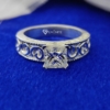 1.25 Ct Colorless VVS1 Princess Cut Moissanite Engagement Ring 925 Sterling Silver 1.25 Ct Colorless VVS1 Princess Cut Moissanite Engagement Ring 925 Sterling Silver