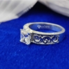 1.25 Ct Colorless VVS1 Princess Cut Moissanite Engagement Ring 925 Sterling Silver 1.25 Ct Colorless VVS1 Princess Cut Moissanite Engagement Ring 925 Sterling Silver