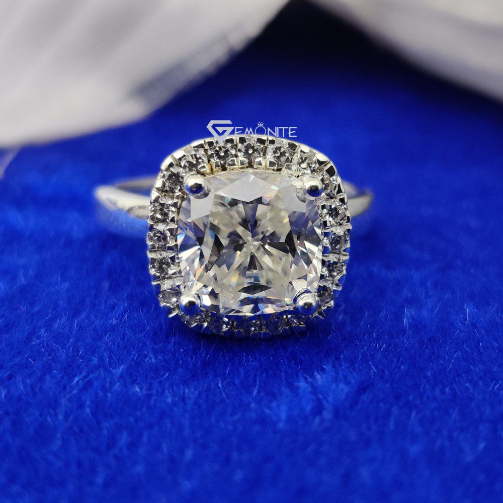 moissanite engagement ring