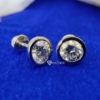 2.0 CT Brilliant Round Cut, Colorless Moissanite Diamond, Stud Screw Back Earrings, Perfact Jewelry For Gift 2.0 CT Brilliant Round Cut, Colorless Moissanite Diamond, Stud Screw Back Earrings, Perfact Jewelry For Gift