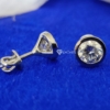 2.0 CT Brilliant Round Cut, Colorless Moissanite Diamond, Stud Screw Back Earrings, Perfact Jewelry For Gift 2.0 CT Brilliant Round Cut, Colorless Moissanite Diamond, Stud Screw Back Earrings, Perfact Jewelry For Gift