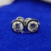 2.0 CT Brilliant Round Cut, Colorless Moissanite Diamond, Stud Screw Back Earrings, Perfact Jewelry For Gift 2.0 CT Brilliant Round Cut, Colorless Moissanite Diamond, Stud Screw Back Earrings, Perfact Jewelry For Gift
