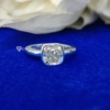 3.50 Ct Colorless VVS1 Cushion Cut Moissanite Engagement Ring 3.50 Ct Colorless VVS1 Cushion Cut Moissanite Engagement Ring
