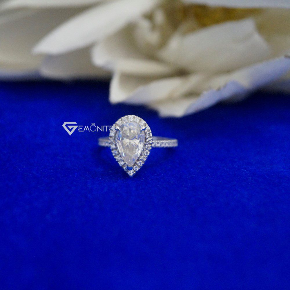 moissanite engagement ring