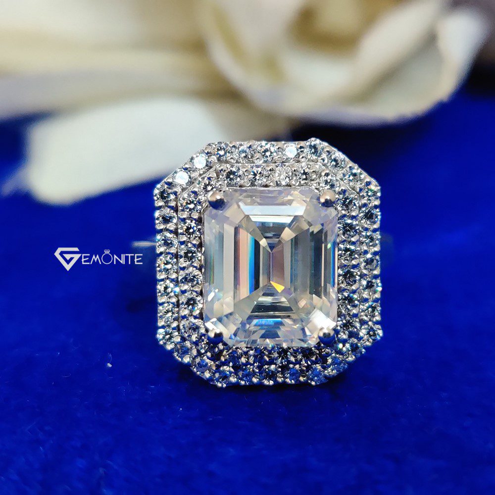 moissanite engagement ring