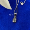Pendant 2.0 Ct Emerald Necklace With Chain, Bezel Pendant, Moissanite Necklace Peandant, Great For Gift Pendant 2.0 Ct Emerald Necklace With Chain, Bezel Pendant, Moissanite Necklace Peandant, Great For Gift