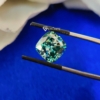 Cushion Cut Shape Green Loose Moissanite For Jewelry