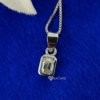 Pendant 2.0 Ct Emerald Necklace With Chain, Bezel Pendant, Moissanite Necklace Peandant, Great For Gift Pendant 2.0 Ct Emerald Necklace With Chain, Bezel Pendant, Moissanite Necklace Peandant, Great For Gift