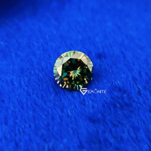 Round Cut Shape Green Loose Moissanite For Jewelry Round Cut Shape Green Loose Moissanite For Jewelry