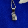 Pendant 2.0 Ct Emerald Necklace With Chain, Bezel Pendant, Moissanite Necklace Peandant, Great For Gift Pendant 2.0 Ct Emerald Necklace With Chain, Bezel Pendant, Moissanite Necklace Peandant, Great For Gift
