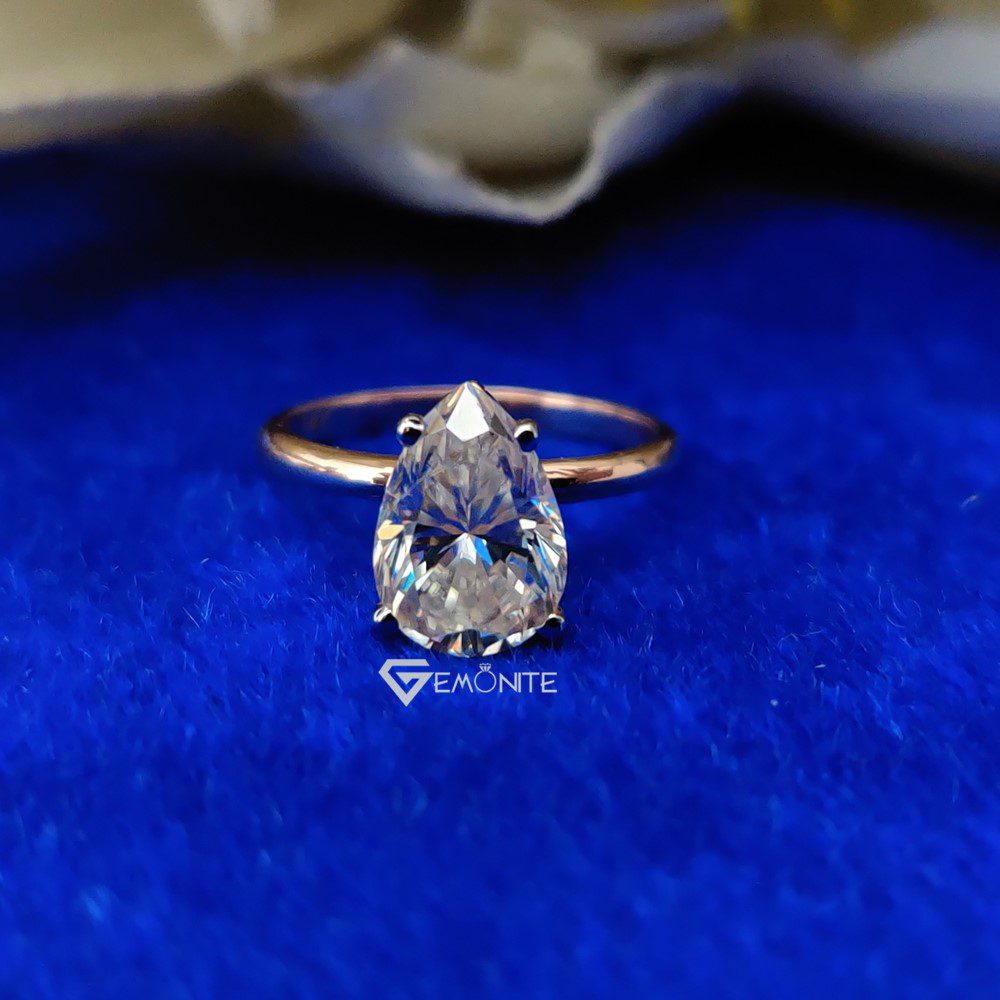 moissanite engagement ring
