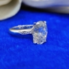 4.0 Ct (11x9 mm) Oval Cut Excellent Moissanite Engagement Ring, Promise, Anniversary, Gift Ring
