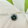 Round Cut Shape Green Loose Moissanite For Jewelry