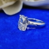 4.0 Ct (11x9 mm) Oval Cut Excellent Moissanite Engagement Ring, Promise, Anniversary, Gift Ring