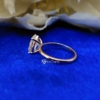 3.0 Ct Pear Cut Colorless Moissanite Engagement Ring, Simple Solitaire Ring, Rose Gold Ring 3.0 Ct Pear Cut Colorless Moissanite Engagement Ring, Simple Solitaire Ring, Rose Gold Ring