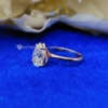 3.0 Ct Pear Cut Colorless Moissanite Engagement Ring, Simple Solitaire Ring, Rose Gold Ring 3.0 Ct Pear Cut Colorless Moissanite Engagement Ring, Simple Solitaire Ring, Rose Gold Ring