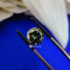 Round Cut Shape Green Loose Moissanite For Jewelry