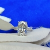 4.0 Ct (11x9 mm) Oval Cut Excellent Moissanite Engagement Ring, Promise, Anniversary, Gift Ring