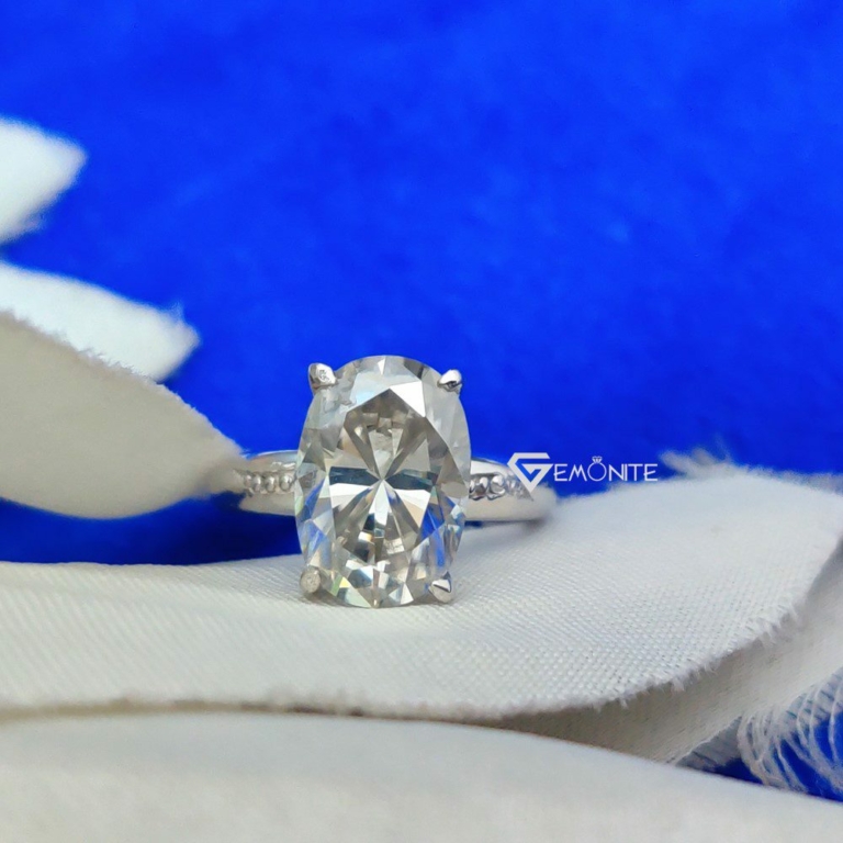4.0 Ct (11x9 mm) Oval Cut Excellent Moissanite Engagement Ring, Promise, Anniversary, Gift Ring