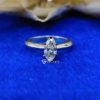 2.0 Ct (13x6.5 mm) Marquise Cut Colorless Moissanite Engagement Ring, Simple Solitaire Marquise Ring, Promise, Gift Ring 2.0 Ct (13x6.5 mm) Marquise Cut Colorless Moissanite Engagement Ring, Simple Solitaire Marquise Ring, Promise, Gift Ring