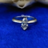 2.0 Ct (13x6.5 mm) Marquise Cut Colorless Moissanite Engagement Ring, Simple Solitaire Marquise Ring, Promise, Gift Ring 2.0 Ct (13x6.5 mm) Marquise Cut Colorless Moissanite Engagement Ring, Simple Solitaire Marquise Ring, Promise, Gift Ring