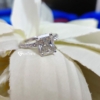 2.0 Ct Emerald Cut Solitaire with Accent Stone Moissanite Engagement Ring, Luxury Prong Set Ring 2.0 Ct Emerald Cut Solitaire with Accent Stone Moissanite Engagement Ring, Luxury Prong Set Ring