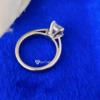 2.0 Ct (8.0 mm) Asscher Cut Colorless Moissanite Engagement Ring, Hard Solitaire Prong Set Moissanite Ring 2.0 Ct (8.0 mm) Asscher Cut Colorless Moissanite Engagement Ring, Hard Solitaire Prong Set Moissanite Ring