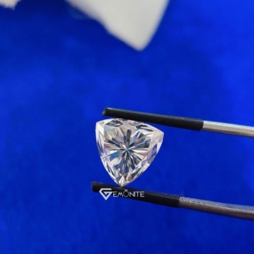 Trillion Cut Shape Colorless Loose Moissanite For Jewelry, G-H-I Color Trillion Cut Shape Colorless Loose Moissanite For Jewelry, G-H-I Color