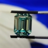Emerald Cut Shape Green Loose Moissanite For Jewelry Emerald Cut Shape Green Loose Moissanite For Jewelry