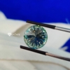 Round Cut Shape Blue Loose Moissanite For Jewelry