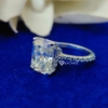 Moissanite Engagement Ring, 5.00 CT Radiant Cut VVS1 Brilliant Colorless Moissanite Diamond Wedding Ring, Solitaire with Prong Set, Gift Moissanite Engagement Ring, 5.00 CT Radiant Cut VVS1 Brilliant Colorless Moissanite Diamond Wedding Ring, Solitaire with Prong Set, Gift