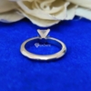 2.0 Ct (7 mm) Princess Cut Colorless Moissanite Engagement Ring, Simple Solitaire Princess Ring