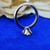 2.0 Ct (7 mm) Princess Cut Colorless Moissanite Engagement Ring, Simple Solitaire Princess Ring