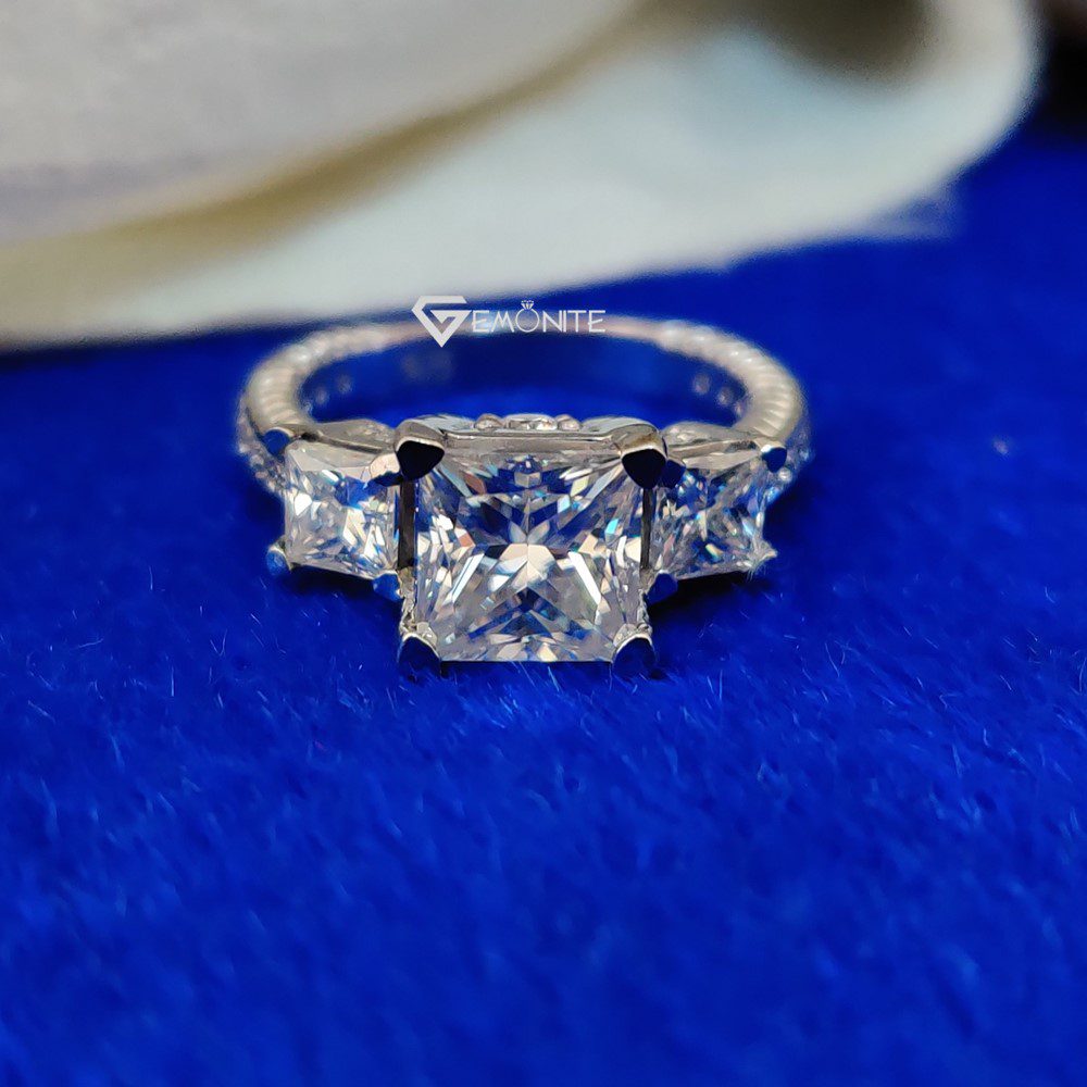 moissanite engagement ring
