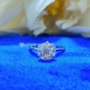 Special 2.85 Ct (9.5 mm) Round Cut Colorless Moissanite Solitaire Engagement Ring Special 2.85 Ct (9.5 mm) Round Cut Colorless Moissanite Solitaire Engagement Ring
