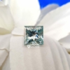 Princess Cut Shape Light Green Loose Moissanite For Jewelry